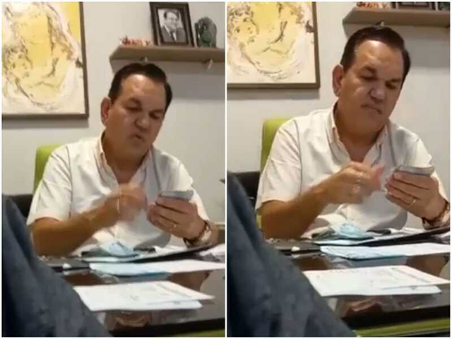 MT: Prefeito de Diamantino é filmado recebendo dinheiro de empresário