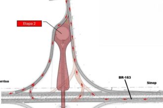 Sorriso: Obras de duplicação da BR-163 alteram tráfego e acesso à MT-487
