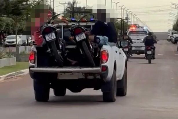 Ipiranga do Norte: PM apreende motos e menores que estavam dando “grau”