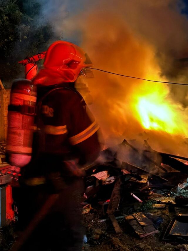 Sorriso: Homem é preso após colocar fogo em madeiras e entulhos; bombeiros apagaram as chamas