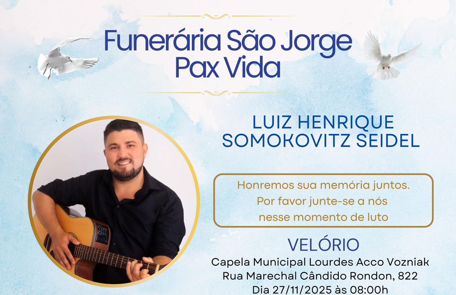Sorriso: Morre Henrique Seidel; jovem que lutou pela vida e mobilizou a cidade