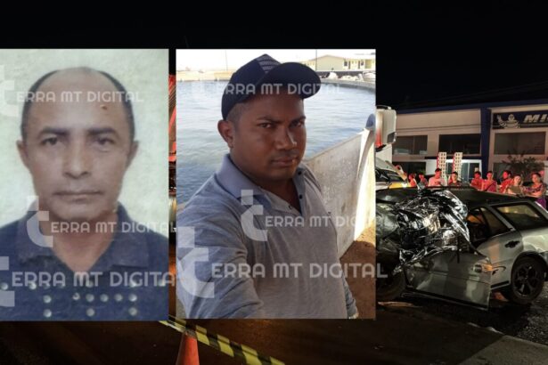 Lucas: Homens que morreram em acidente entre carro e carreta na BR-163 são identificados