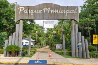 Sorriso: Estrutura do Parque Ecológico é isolada para não cair nas pessoas