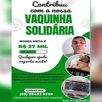 Boa Esperança do Norte: Comunidade se mobiliza em vaquinha solidária para ajudar Vandervan Pereira dos Santos