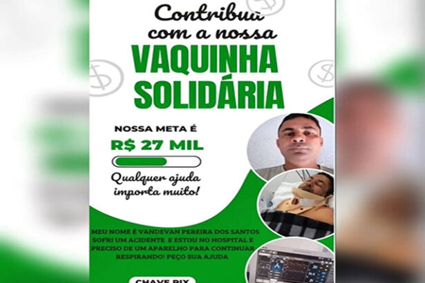 Boa Esperança do Norte: Comunidade se mobiliza em vaquinha solidária para ajudar Vandervan Pereira dos Santos