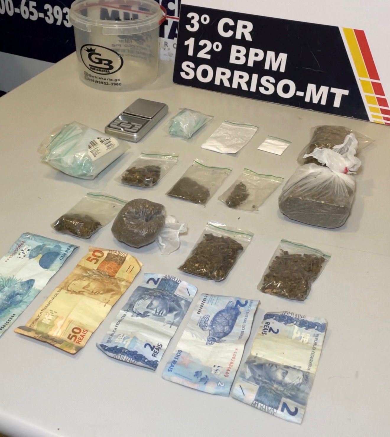 Sorriso: “Lojista” do CV é aprendido após tentar fugir da PM; ele ficou nervoso e tinha drogas com ele e em casa