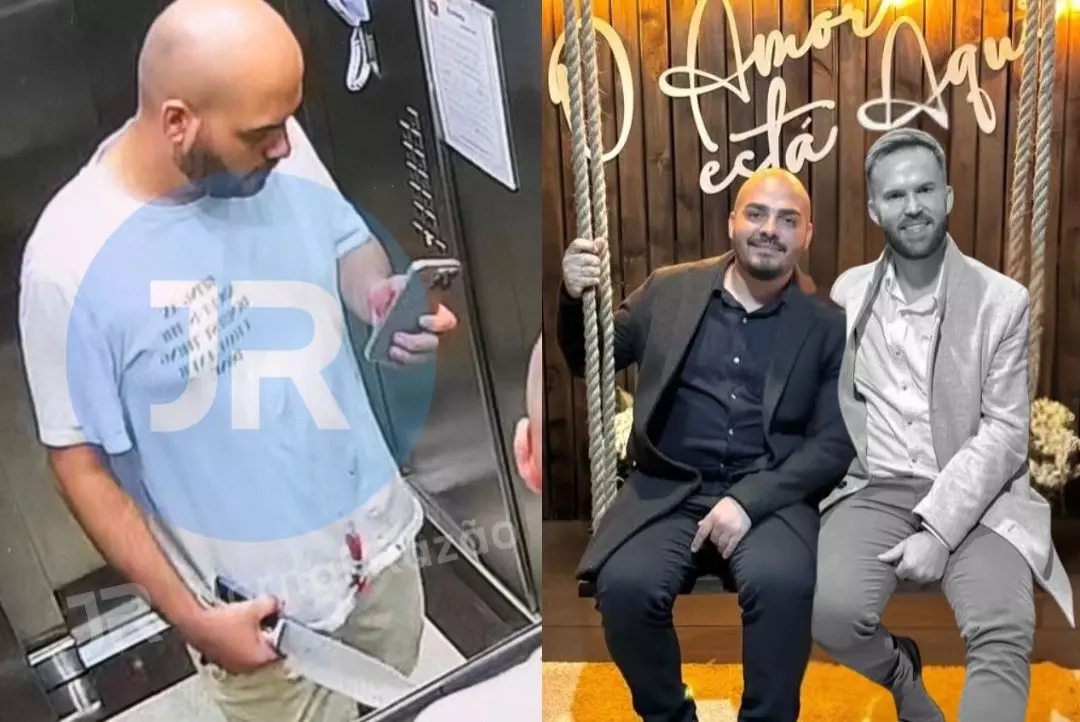 Ex-esposo é flagrado com facas e sujo de sangue, em elevador, após empresário ser morto em Camboriú