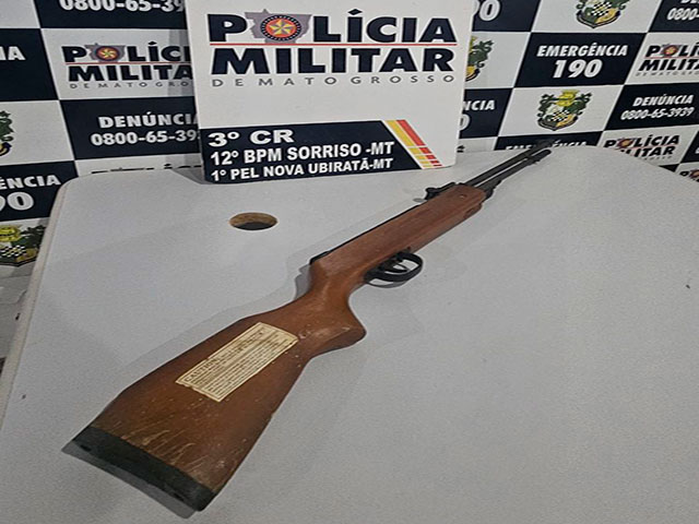 Nova Ubiratã: Funcionário de fazenda é preso após brigar com a mulher, pegar arma e ameaçar gerente e colegas de trabalho