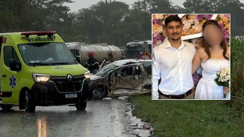 MT: Recém-casado morre em acidente a caminho da lua de mel