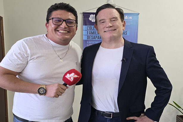 Roberto Cabrini vem a Sorriso e é entrevistado pelo JK