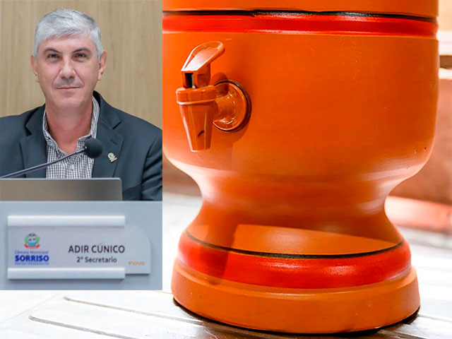Sorriso: Vereador Adir quer distribuição de filtros de barro para famílias de baixa renda