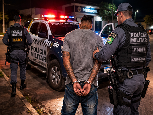 Sorriso: R.A.I.O prende homem com mandado de prisão em aberto após denúncia