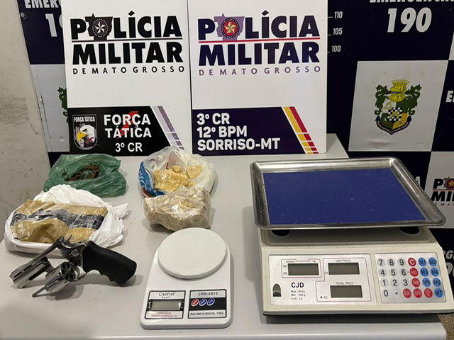 Sorriso: Força Tática prende homem com drogas, no Primavera, com auxílio das câmeras do programa Vigia Mais MT; Ele já chegou a guardar mais de 20 quilos de maconha