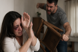 Sorriso: Homem tenta enforcar esposa que dá cadeirada nele; Casal está em processo de separação