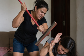 MT: Mãe é presa após bater na filha, de 10 anos, com cabo de rodo; criança foi internada