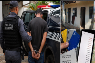 Nova Ubiratã: PM prende ladrão que furtou casa, fez compra no cartão da vítima, apanhou de populares e se escondeu em kitnet