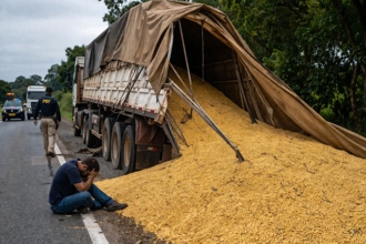 Sorriso: Transportadoras são condenadas por perda total de soja após mal súbito de motorista