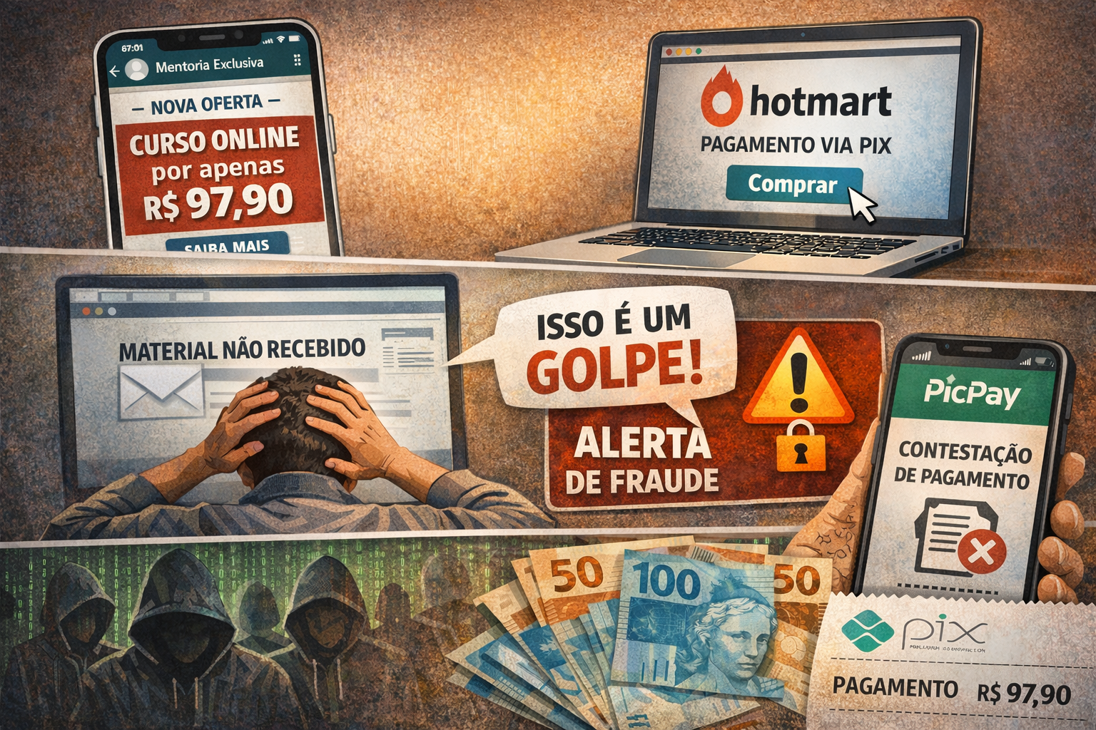 Sorriso: Mulher é vítima de golpe após promessa de curso em mentoria online