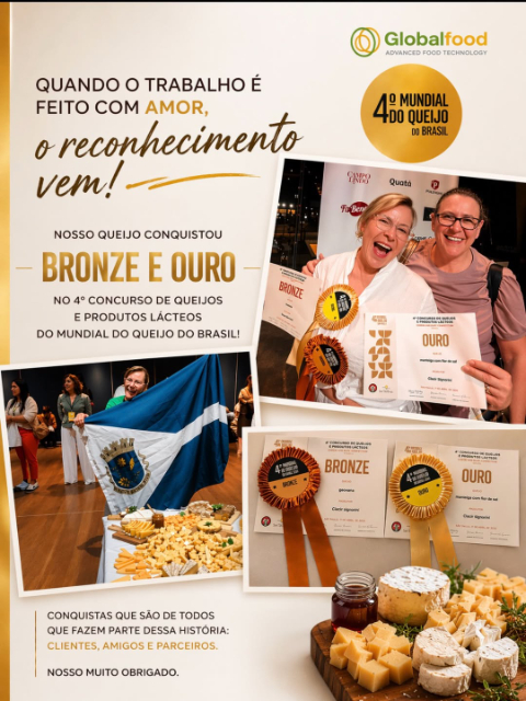 Boa Esperança do Norte conquista medalhas no 4º Mundial do Queijo