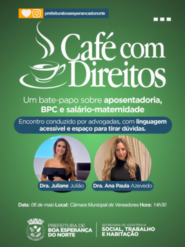 Boa Esperança do Norte realiza encontro para orientar população sobre aposentadoria e benefícios sociais