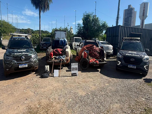 PM prende quadrilha que furtava fios de energia solar em Sorriso e Nova Ubiratã; Monitoramento aéreo e inteligência levaram até bandidos