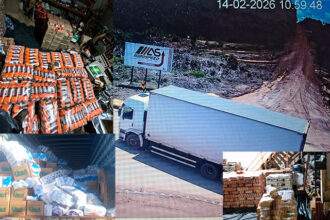 Sorriso: R.A.I.O intercepta e apreende caminhão abarrotado de cestas básicas que seriam distribuídas pelo CV