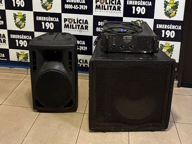 Sorriso: Mulher é presa por perturbação do sossego e tem som apreendido no Rota do Sol