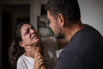 Sorriso: Marido é preso após bater na mulher, tentar enforcá-la e levar cadeirada dela