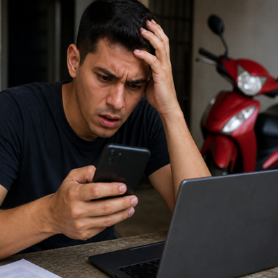 Sorriso: Homem perde R$ 3 mil tentando comprar Biz pelo Facebook
