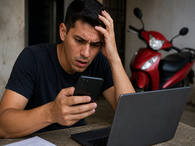 Sorriso: Homem perde R$ 3 mil tentando comprar Biz pelo Facebook