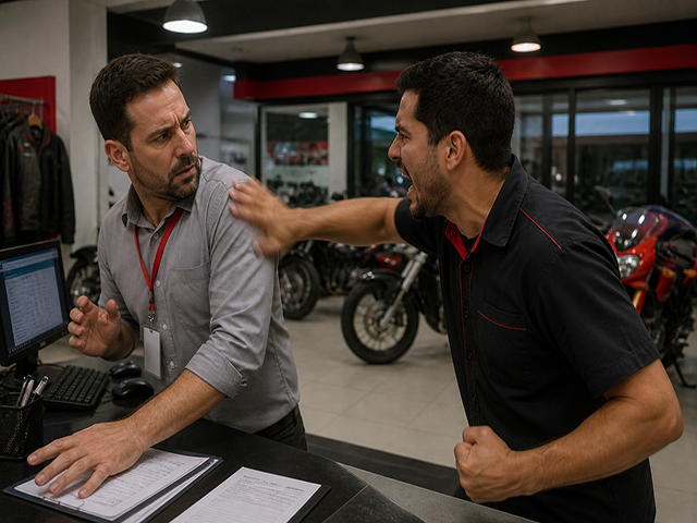 Sorriso: Gerente manda funcionário entregar moto a cliente, com loja quase fechando, leva tapa e suspeito ainda mandou gerente “tomar no toba”