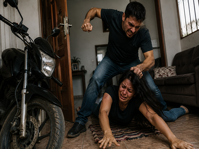 Ipiranga do Norte: Ex não aceita separação, pega moto da mulher, invade casa, bate nela com murros e chutes e ainda a arrasta pelo chão