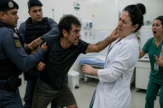 Sorriso: Drogado agride médica da UPA após ser preso por ameaçar pessoas em espetinho no Santa Clara