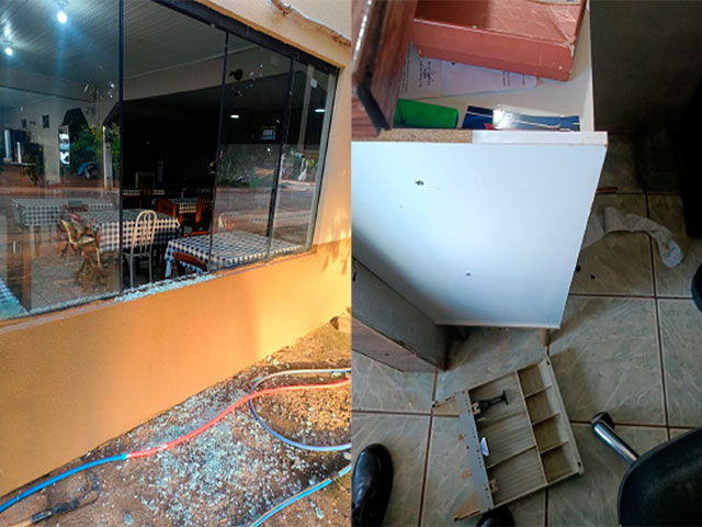 Nova Ubiratã: Ladrão arromba restaurante com foice e leva R$ 300 e dois maços de cigarro