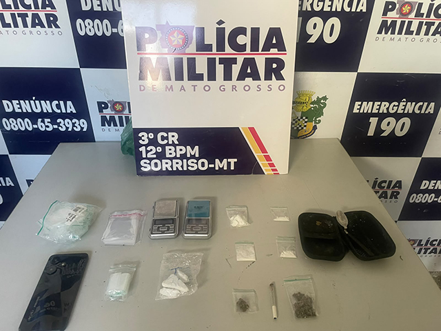 Sorriso: Tornozelada é presa pela PM por tráfico de drogas em kitnet no São Mateus