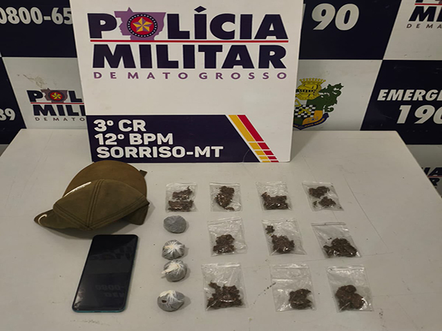 Sorriso: “Trem Bala” do CV é preso com drogas escondidas na cueca